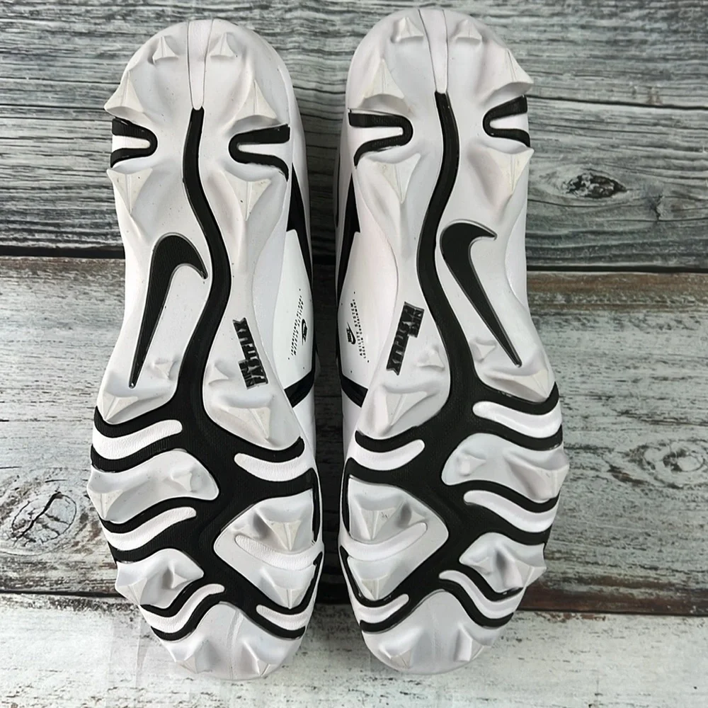 Men’s Nike Alpha Menace White/Black Alpha Cleats Size 11.5